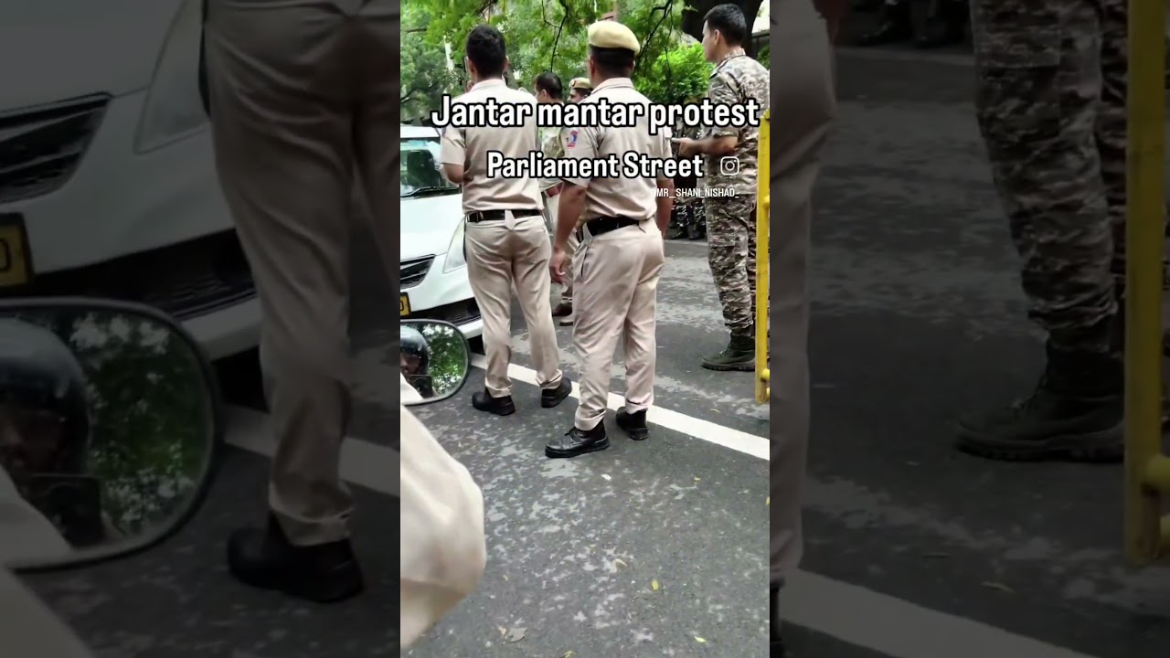 parliament Street police protection #cjpprotest #viral #breakingnews