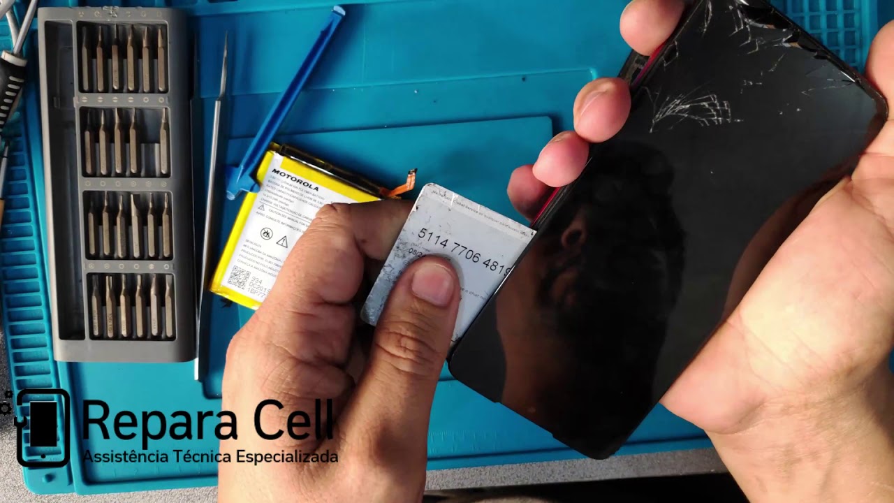 Abrir e trocar a tela do Motorola Moto G8 play