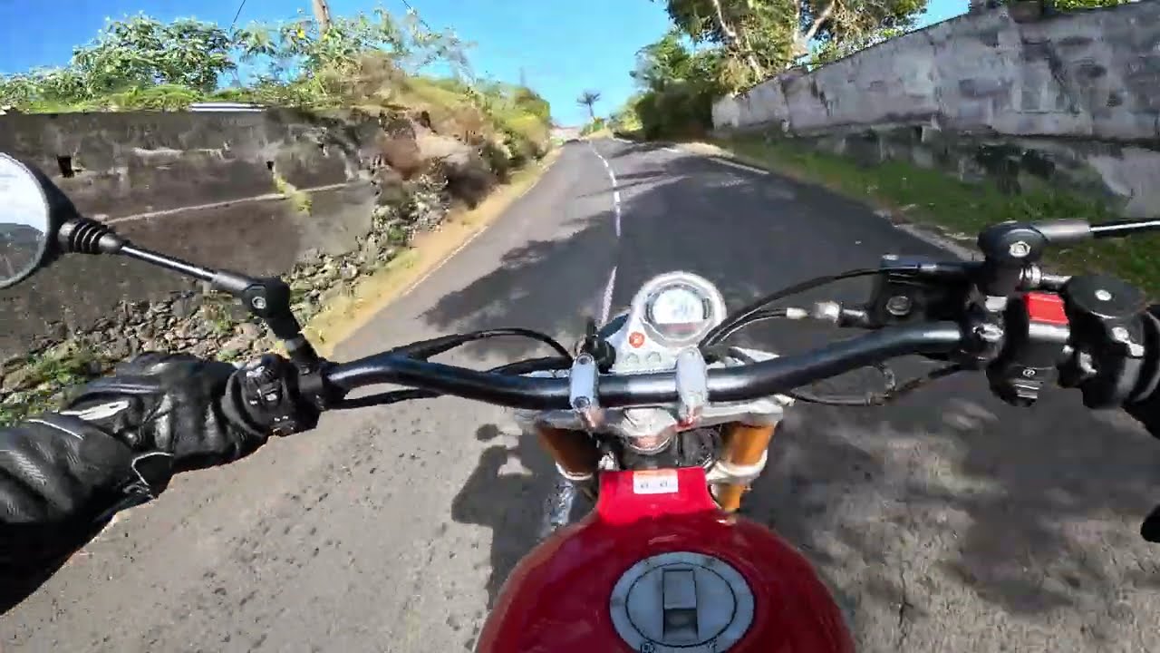 FANTIC Caballero 500 scrambler 4K ► Montée Dos d'âne,  Île de La Réunion