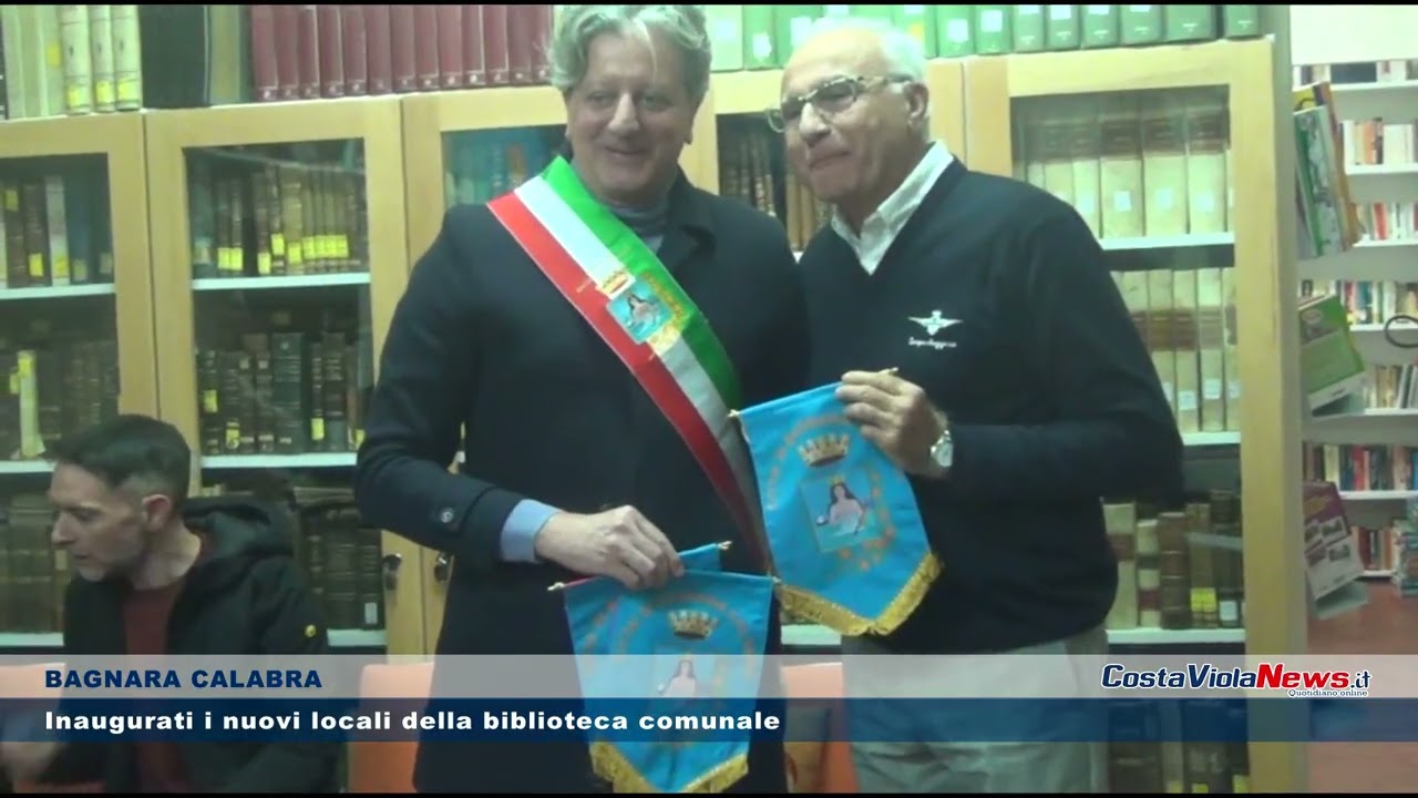 BAGNARA CALABRA Inaugurati i nuovi locali della biblioteca comunale