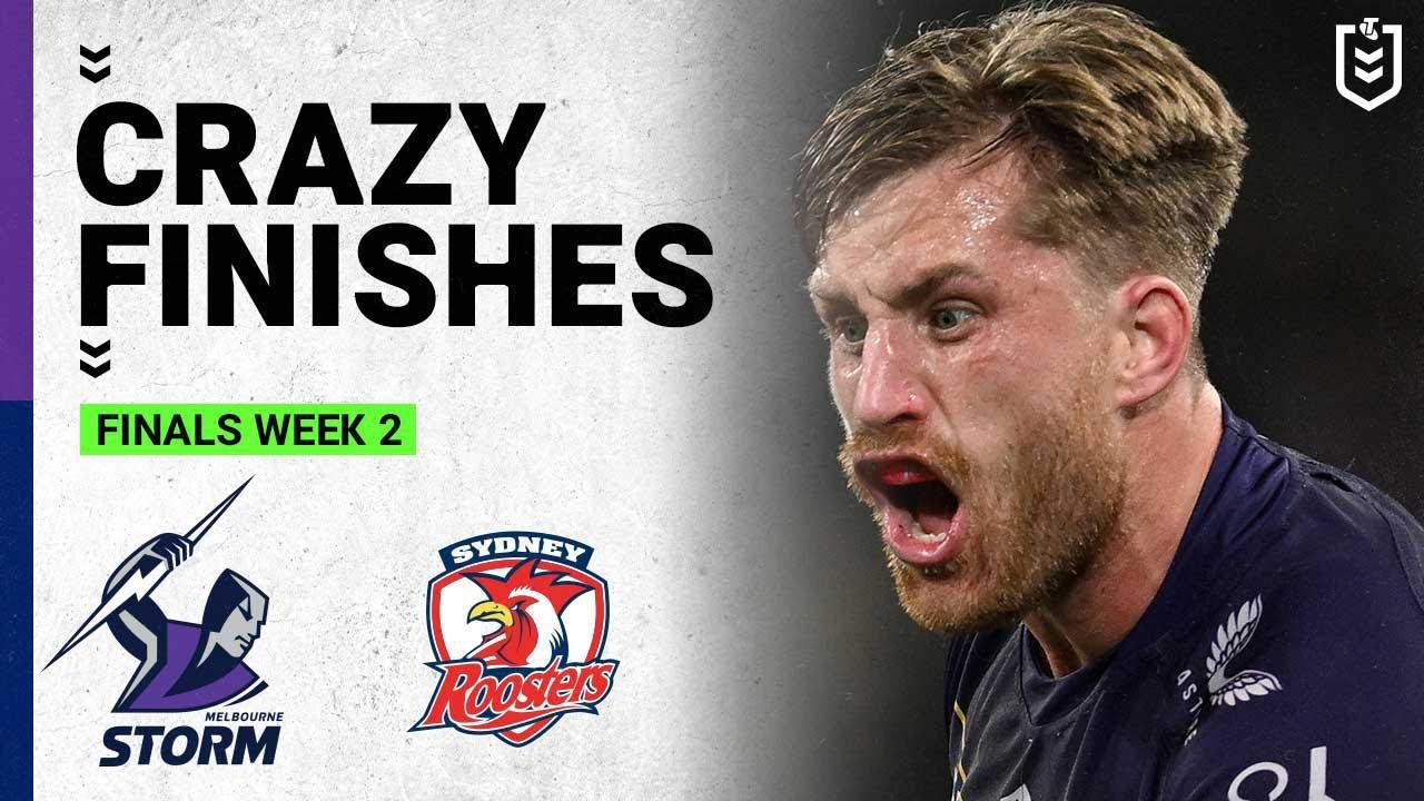 NRL Highlights | Crazy NRL Finishes | Melbourne Storm v Sydney Roosters - Finals Week 2 | 2023