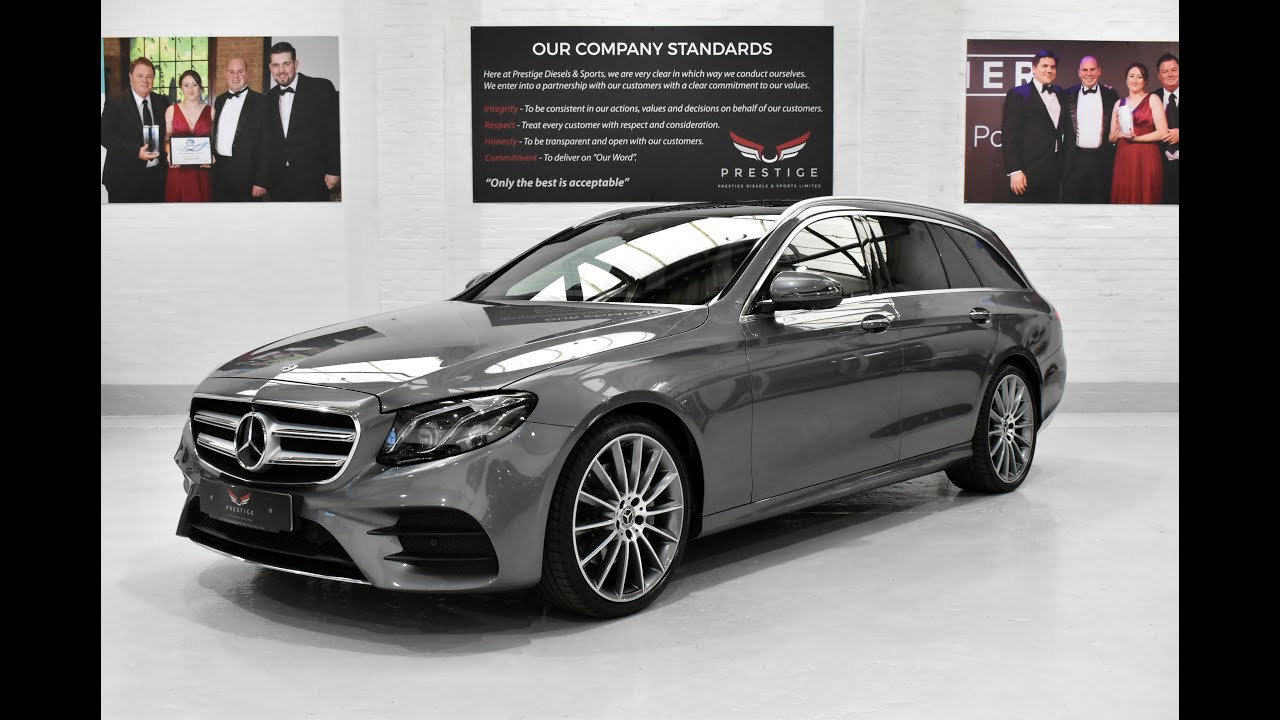 Mercedes E220d AMG LINE 9G Premium Plus Estate Heads Up Display 360 Cameras. 4K Video