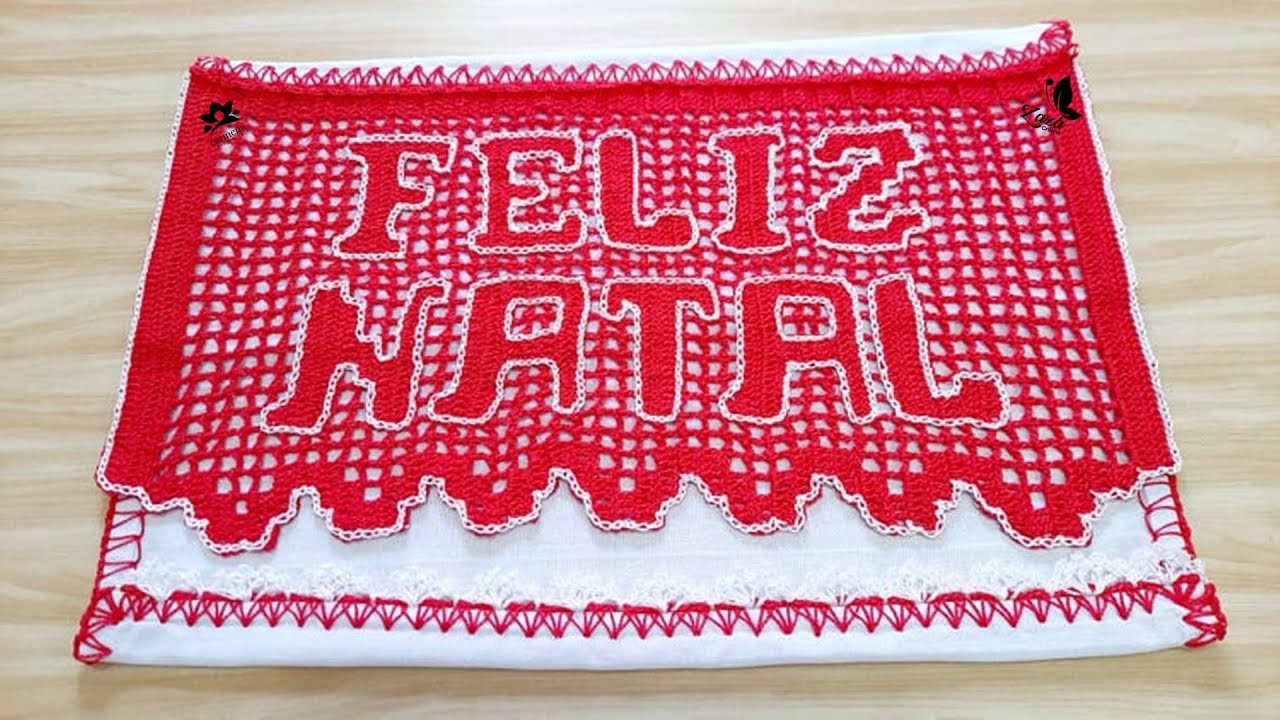 Barrado em Crochê Feliz Natal