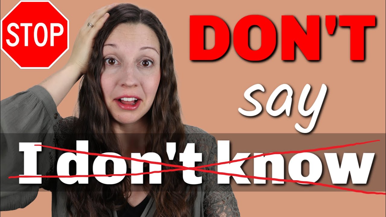 STOP saying 