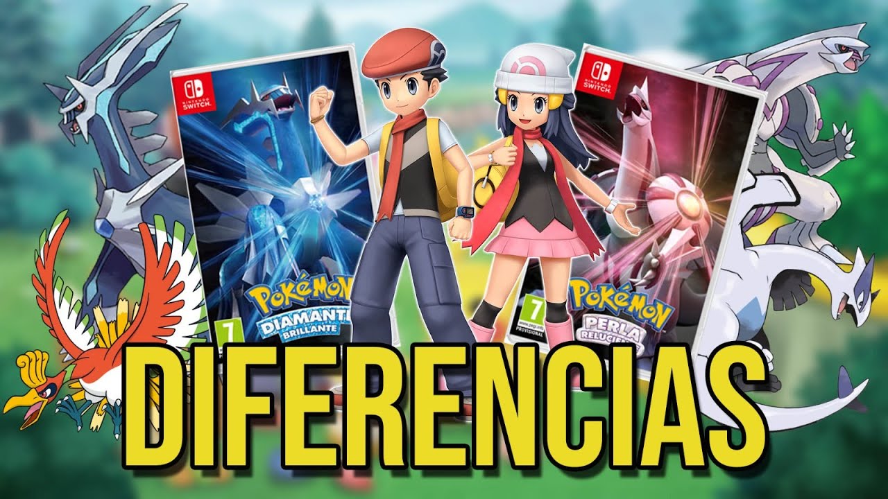 DIFERENCIAS entre Pok&eacute;mon Diamante Brillante y Perla Reluciente &iquest;CUAL ELEGIR?