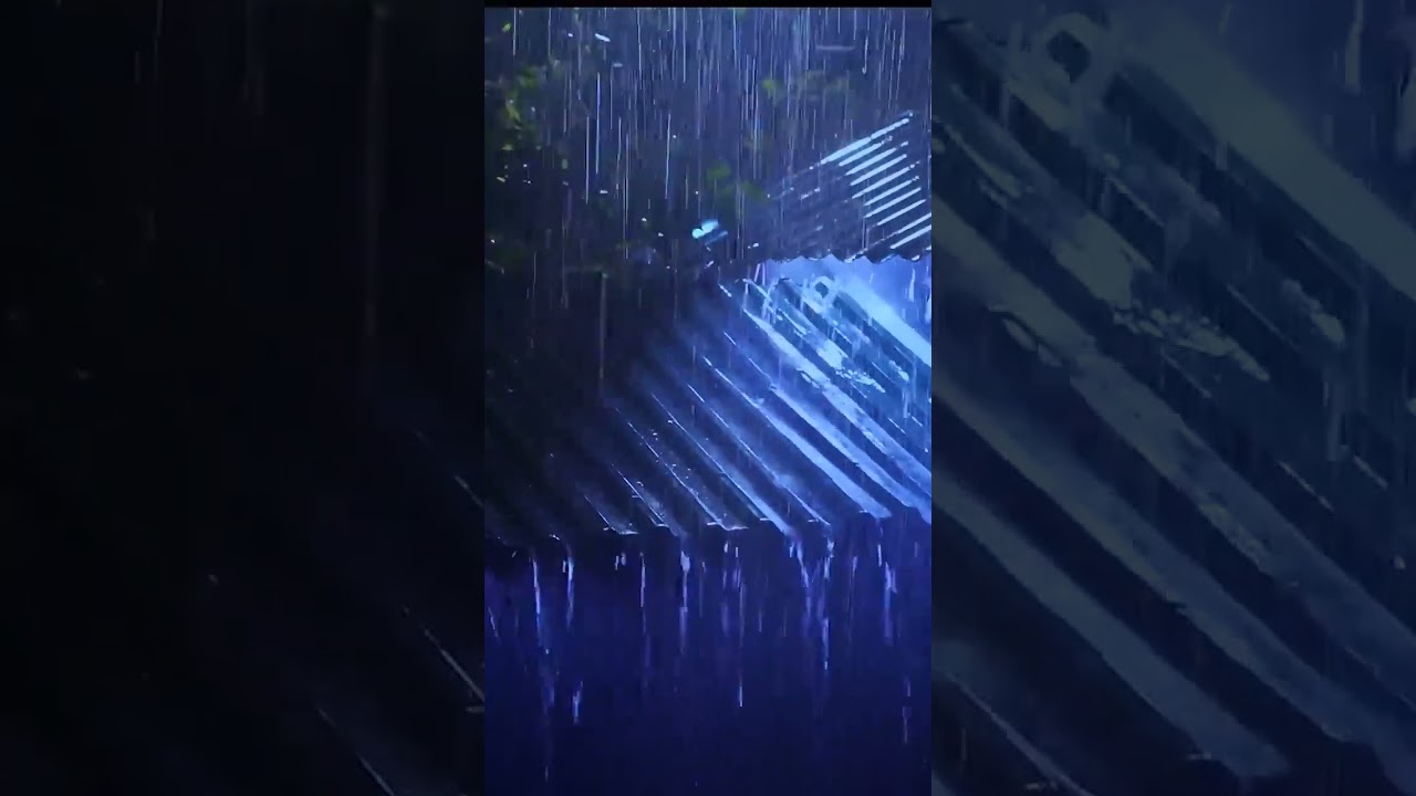 Heavy Rain on Tin Roof 🌧️ Fall Asleep Fast, Rain Sounds for Sleeping