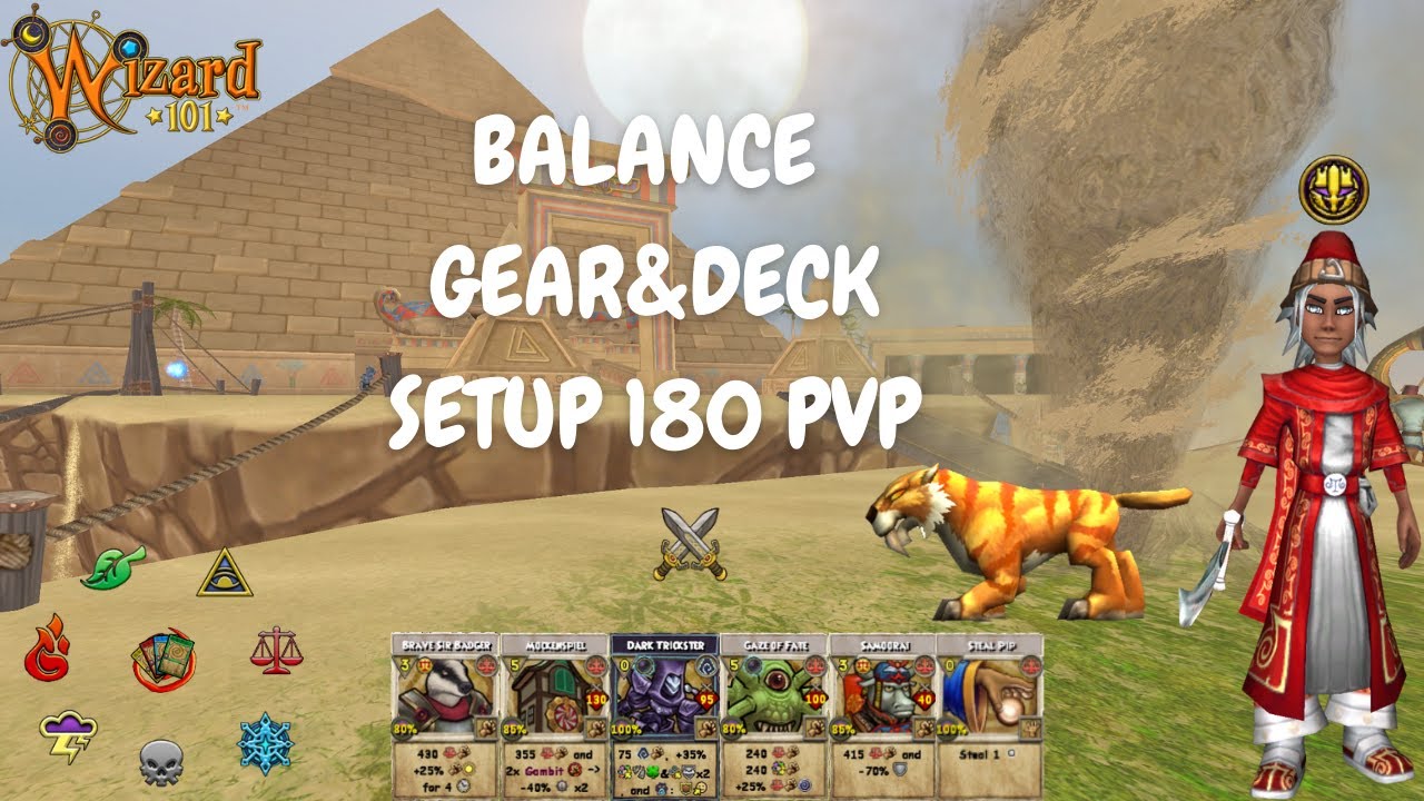 WIZARD101 - 180 BALANCE GEAR SET UP (PVP)