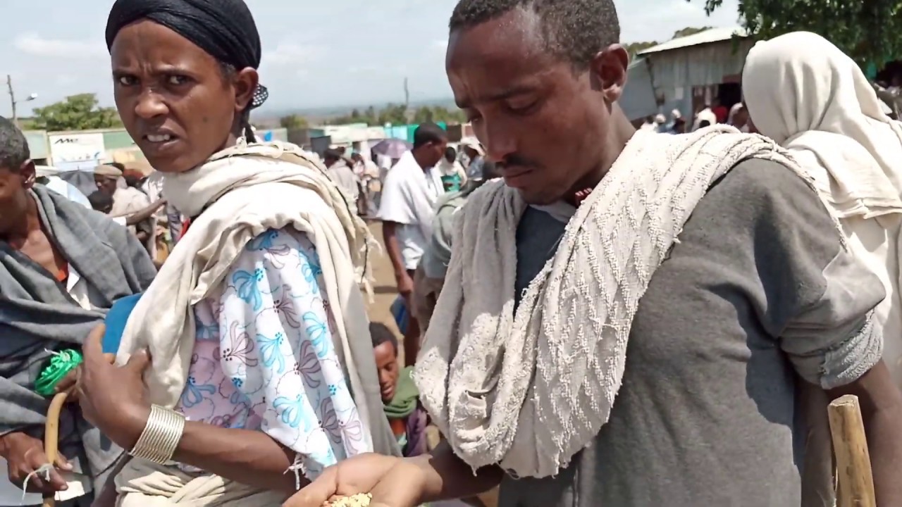 በማዕከላዊ ጎንደር ዞን በጎንደር ዙሪያ ወረዳ ማክሰኝት ከተማ የገቢያ ማዕከል ግብይት በከፊል