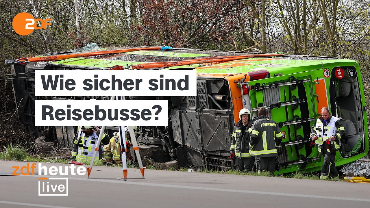 Schwerer Flixbus-Unfall auf der A9 bei Leipzig | Unfallforscher Brockmann bei ZDFheute live