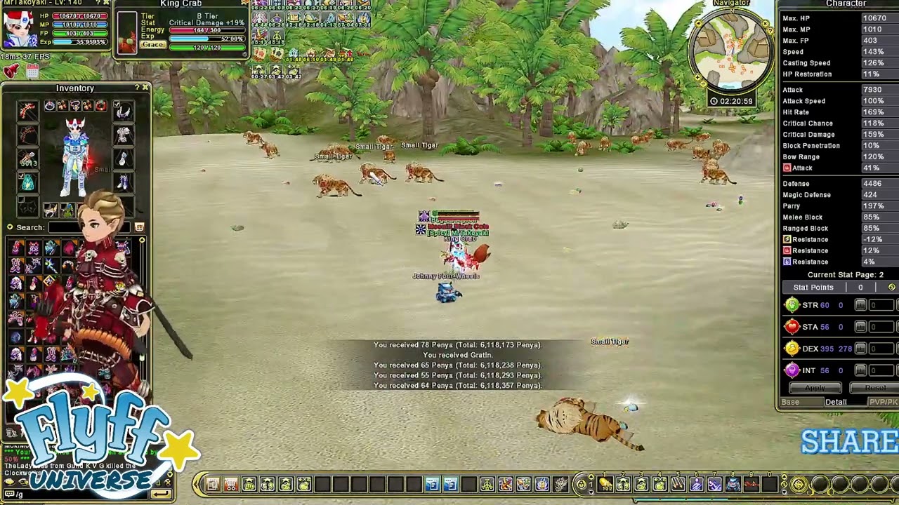 FLYFF UNIVERSE - RANGER 55K Damage