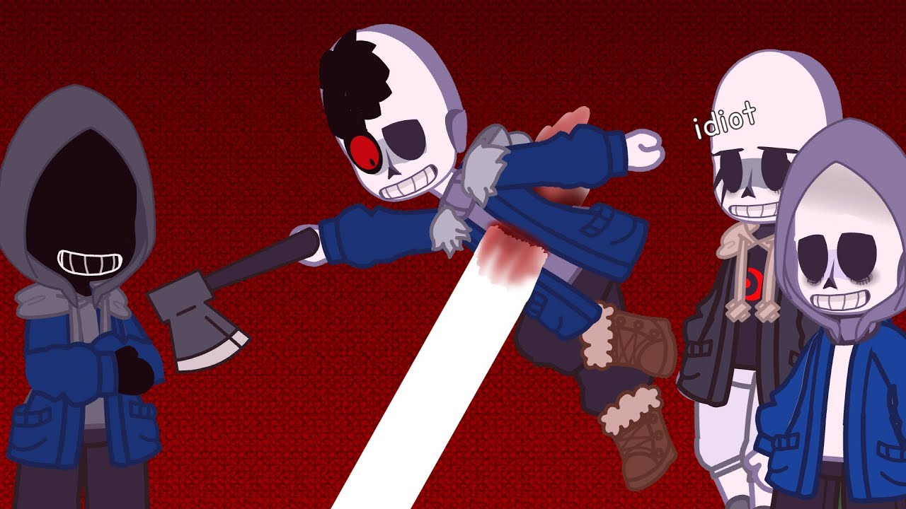 Undertale React to Murder Time Trio vs DustDust (Русские субтитры)