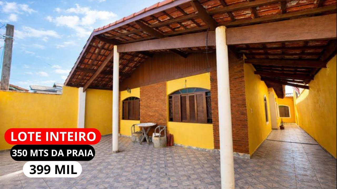 Casarão Lote inteiro 350 metros do Mar Itanhaém Litoral Sul de SP