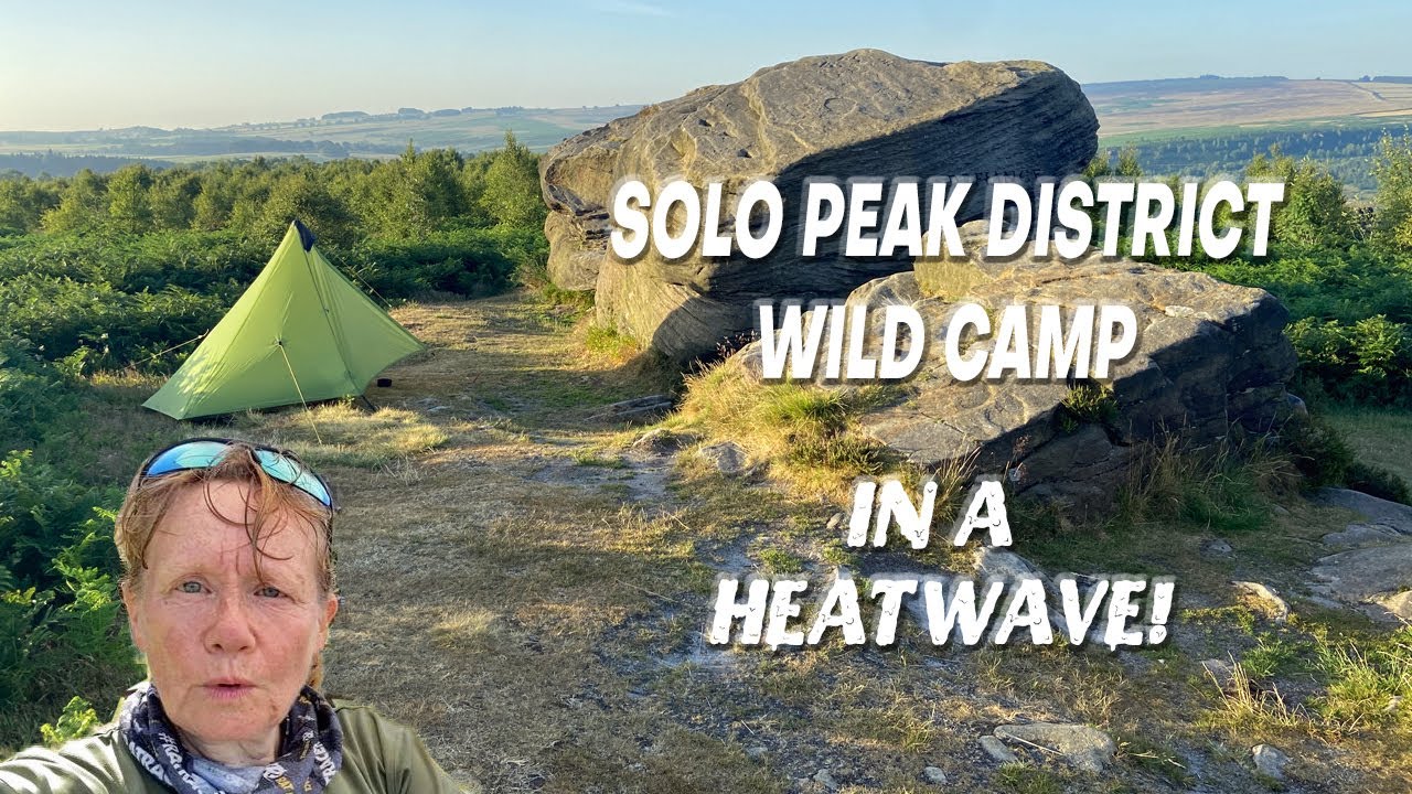 SOLO WILD CAMP IN A HEATWAVE | Birchen Edge | Peak District