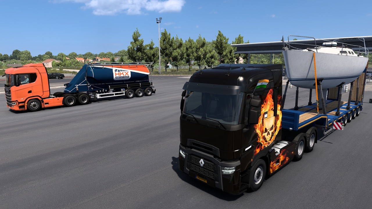 ETS2 - Episode 113 - Helsinki, Finland to Madrid, Spain Part 4 - Chilling in France
