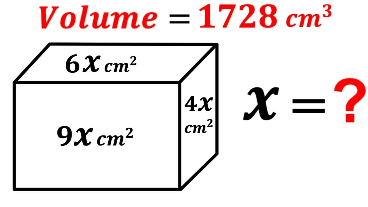 Can you find X value? | (Rectangular Box) | #math #maths | #geometry