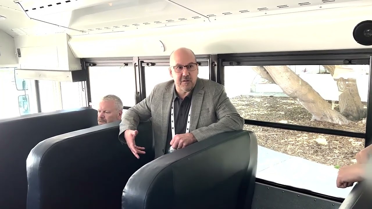 Blue Bird Electric School Bus at ACT Expo 2022