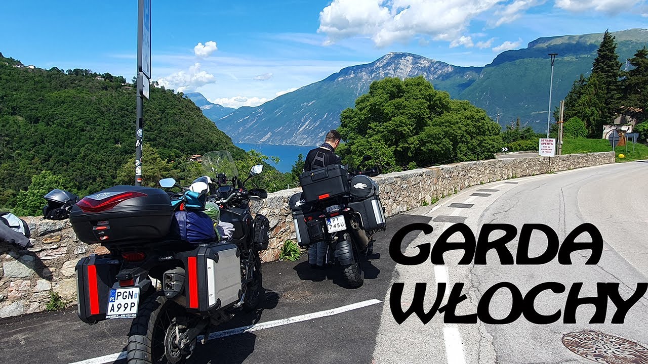 Jezioro Garda Włochy motocyklem