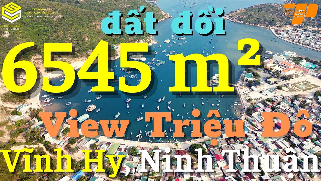 BÁN ĐẤT ĐỒI VIEW TRIỆU ĐÔ VỊNH VĨNH HY. NINH HẢI. NINH THUẬN. DT 6545m²/21T. Dương Sang Real Estate