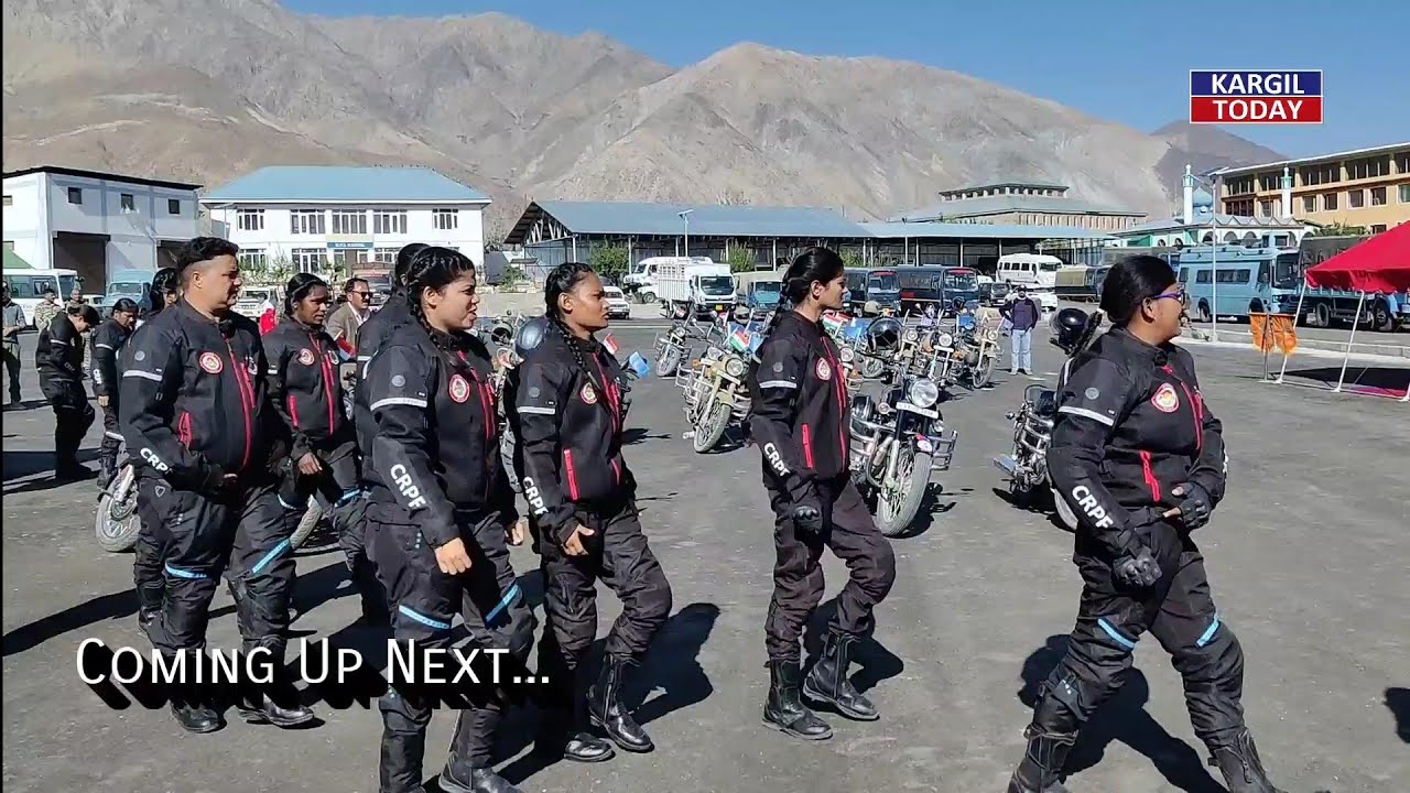 CRPF Women’s High-Altitude Bike Expedition Flagged Off from Kargil | Srinagar–Leh–Khardungla–Pangong