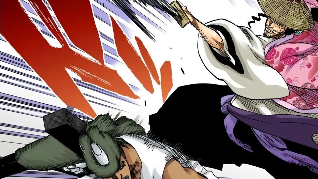 Shunsui & Nanao against Lille Barro (Manga). [SFX]
