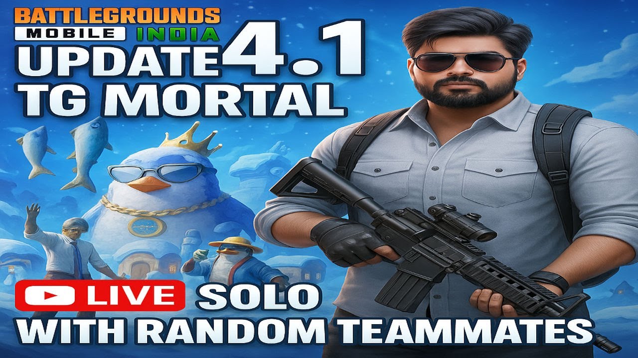 🔴 LIVE NOW! SOLO with RANDOMS Frosty Funland IS OP! ❄️ BGMI 4.1 LIVE ❄️ TG MORTAL YT