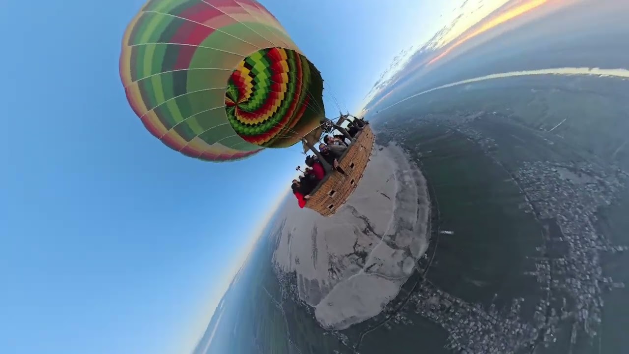 Hot air balloon Luxor Egypt [REMIX]