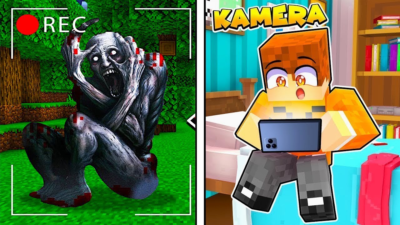 PODGLĄDAMY STRASZNEGO SCP NA UKRYTYCH KAMERACH w Minecraft!