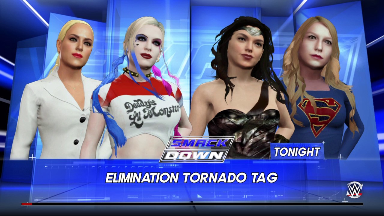 WWE 2K16_Gameplay With Custom Characters