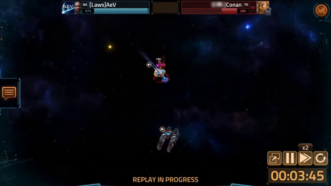Vega Conflict - Daemon Battleship VS Cavalier Cutter