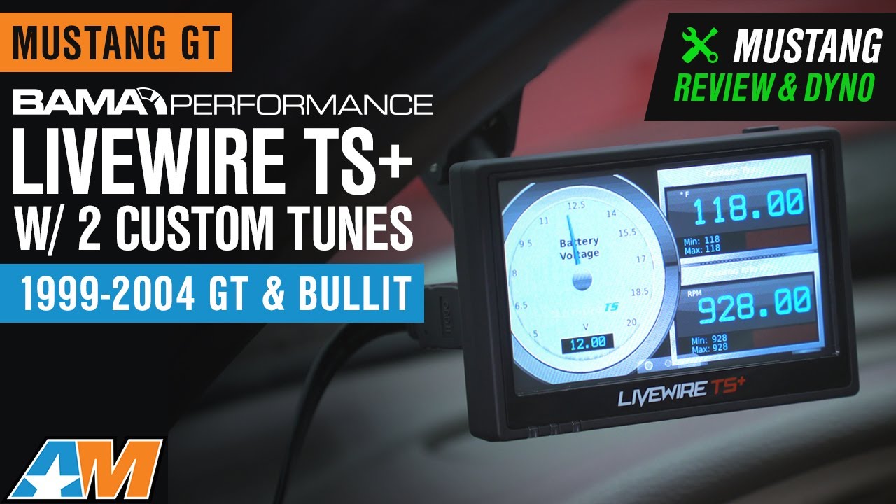 1999-2004 Mustang GT & Bullitt Bama Livewire TS+ w/ 2 Custom Tunes Review & Dyno Test
