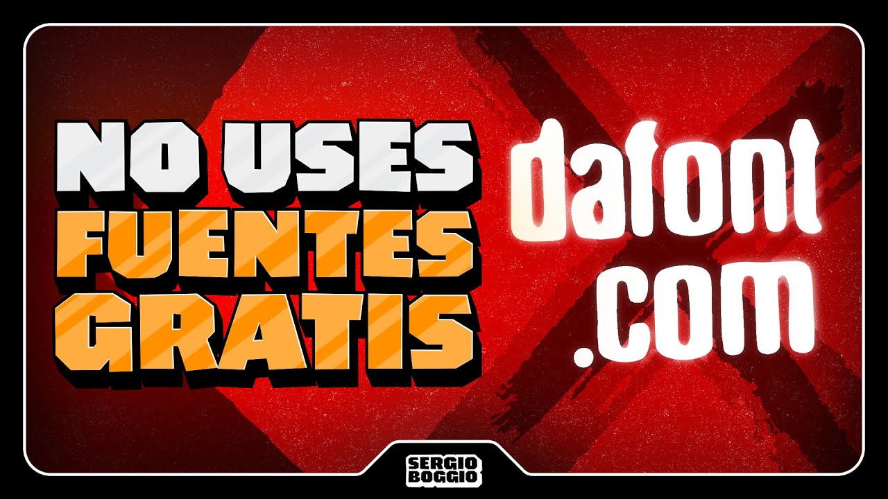 Los PELIGROS de usar TIPOGRAFÍAS GRATIS | Licencias Tipográficas