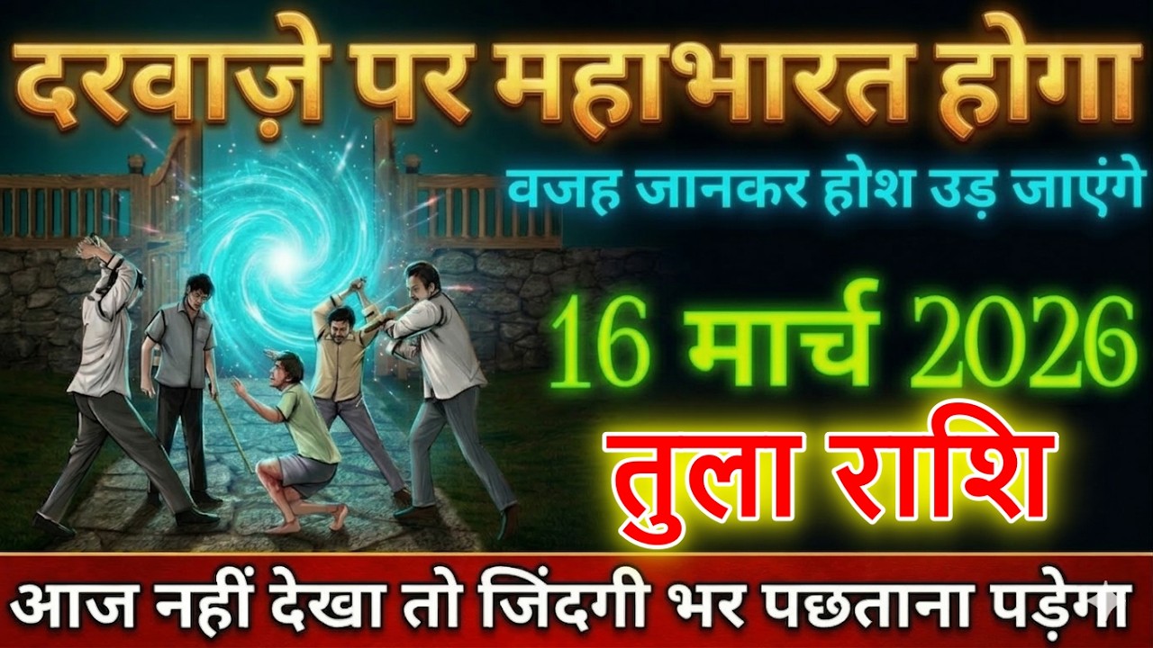 ⚠️ तुला राशि वालों सावधान! 16 मार्च 2026 से दरवाजे पर महाभारत | वजह जानकर होश उड़ जाएंगे😱@tulabharti