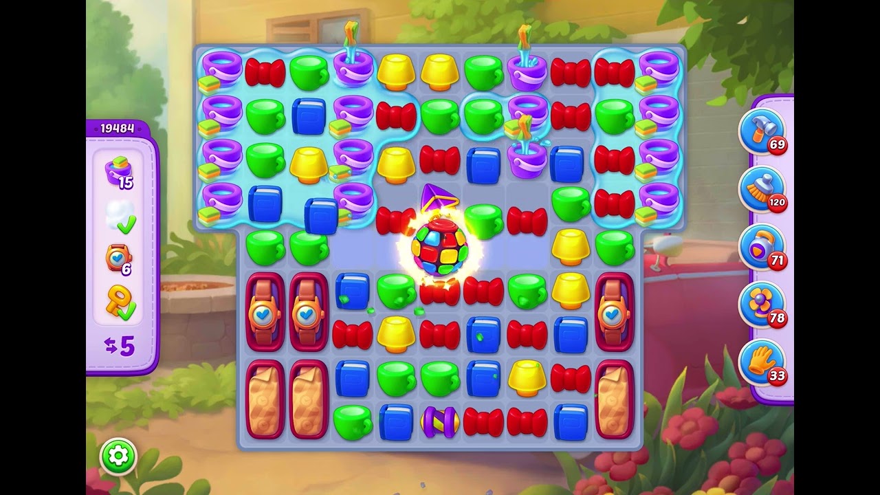 HomeScapes Level 19484 no boosters 
