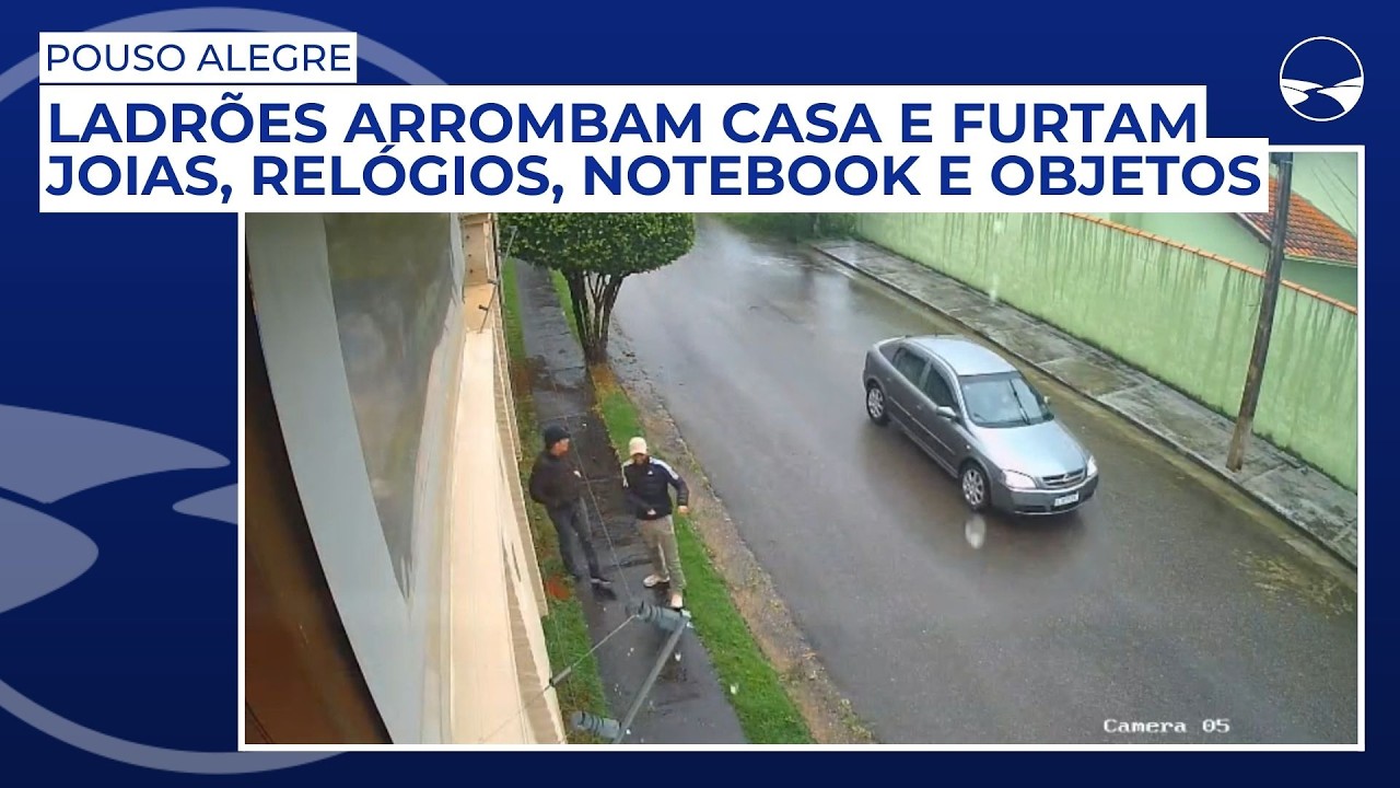 Ladrões arrombam casa e furtam joias, relógios, notebook e objetos em Pouso Alegre
