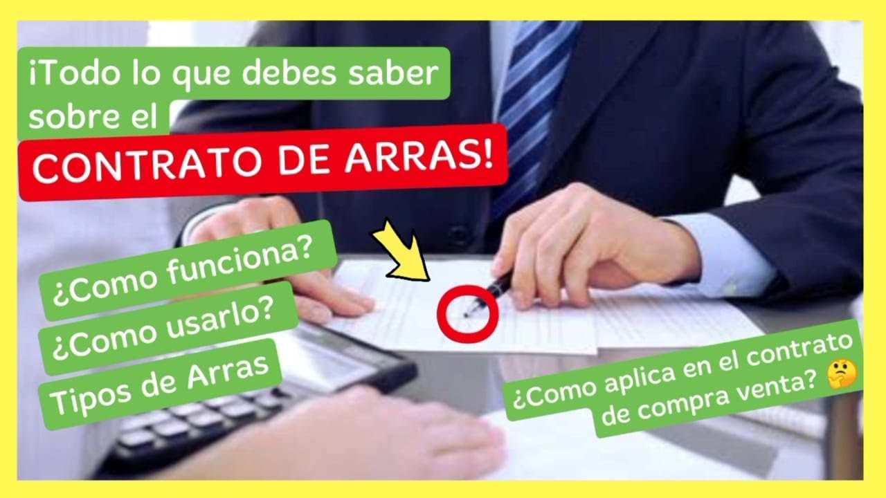 ⭕ EL CONTRATO DE ARRAS EN PER&Uacute; - ✔️ LOS 3 TIPOS DE ARRAS  👉&iquest;COMPRAVENTA INMOBILIARIA? 🤔