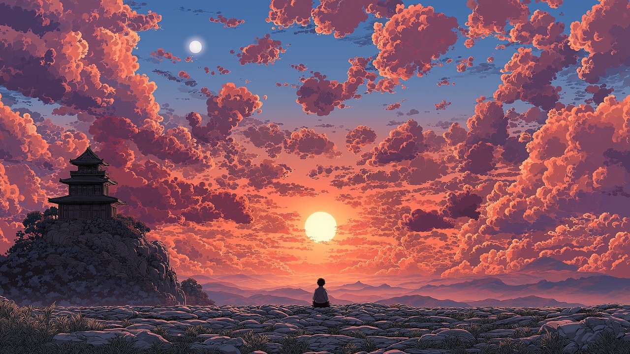 Crimson Sky Temple – Cinematic Medieval Fantasy Music for Reflection & Tranquility 🌙✨