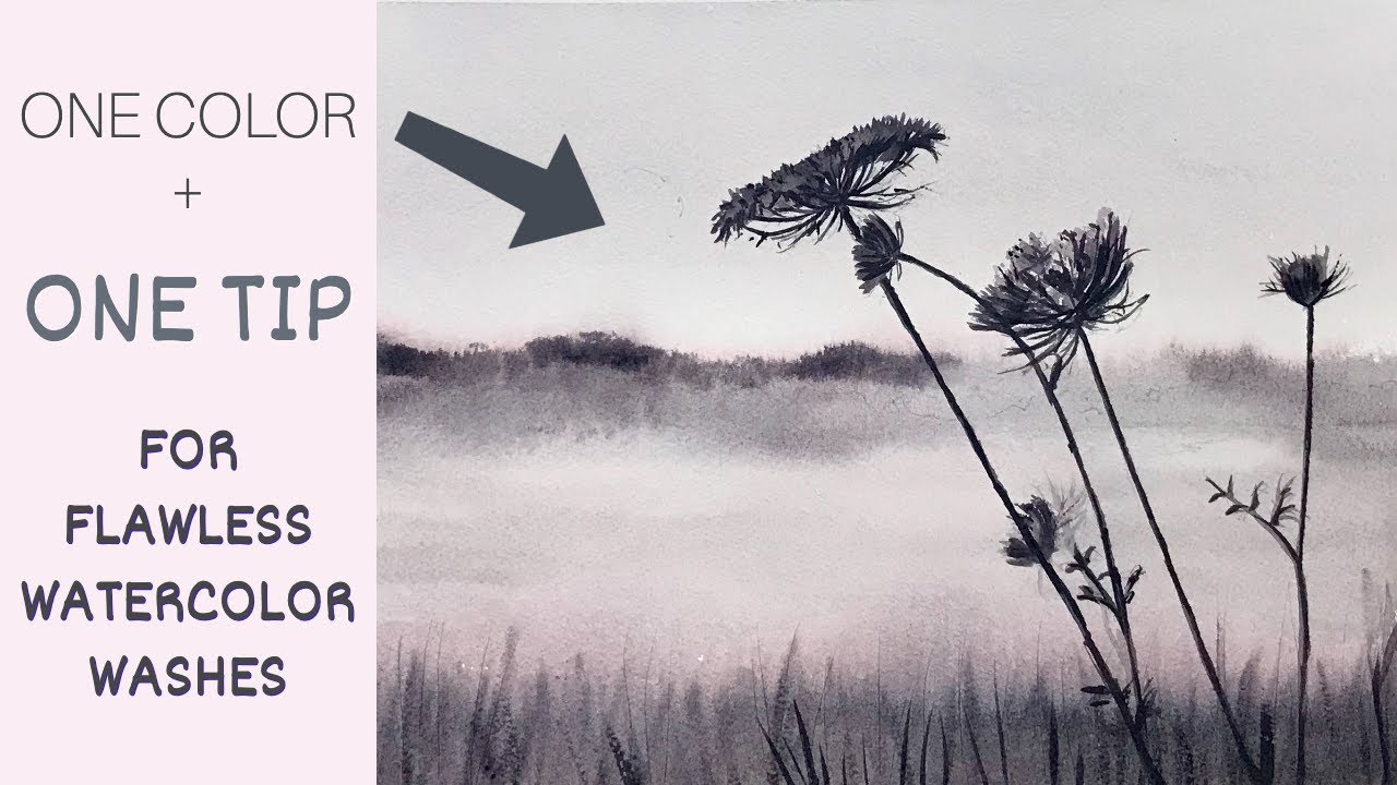 Получите безупречные акварельные размывки с помощью одного простого совета!