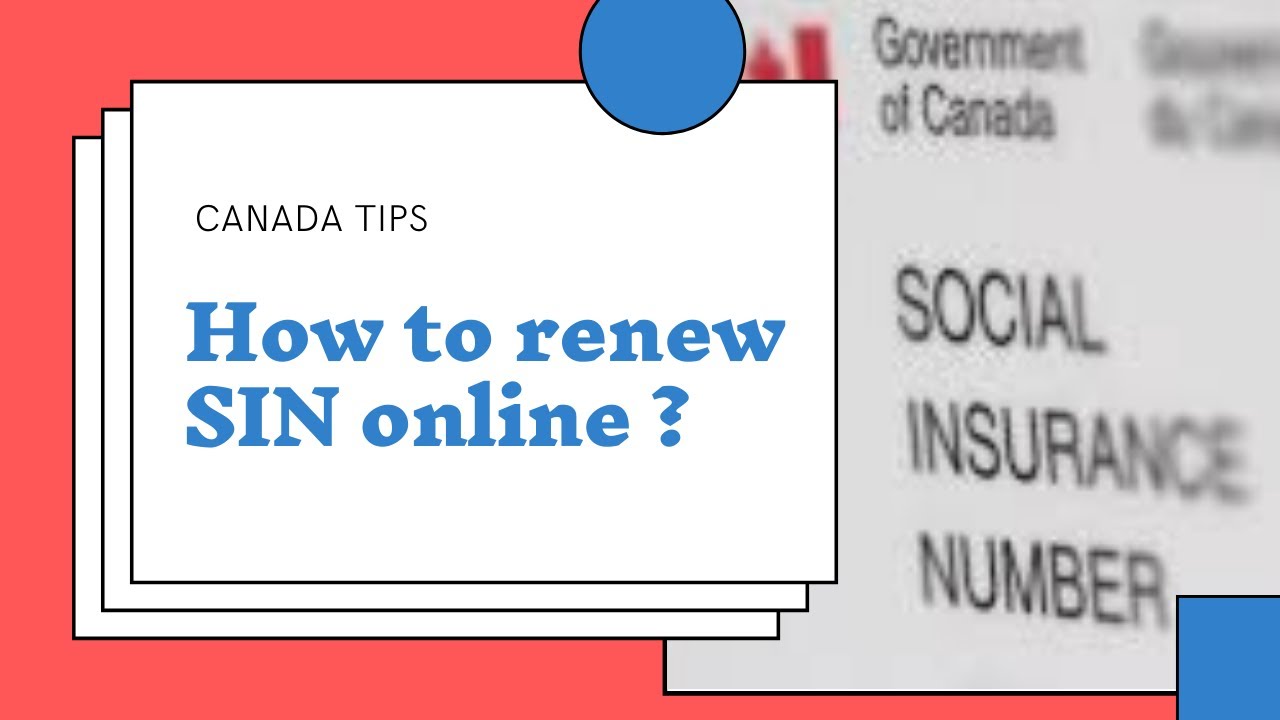How to renew SIN (Social Insurance Number) online | Canada