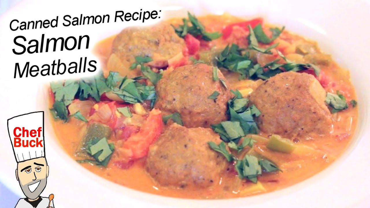 Рецепт консервированного лосося - Тефтели из лосося