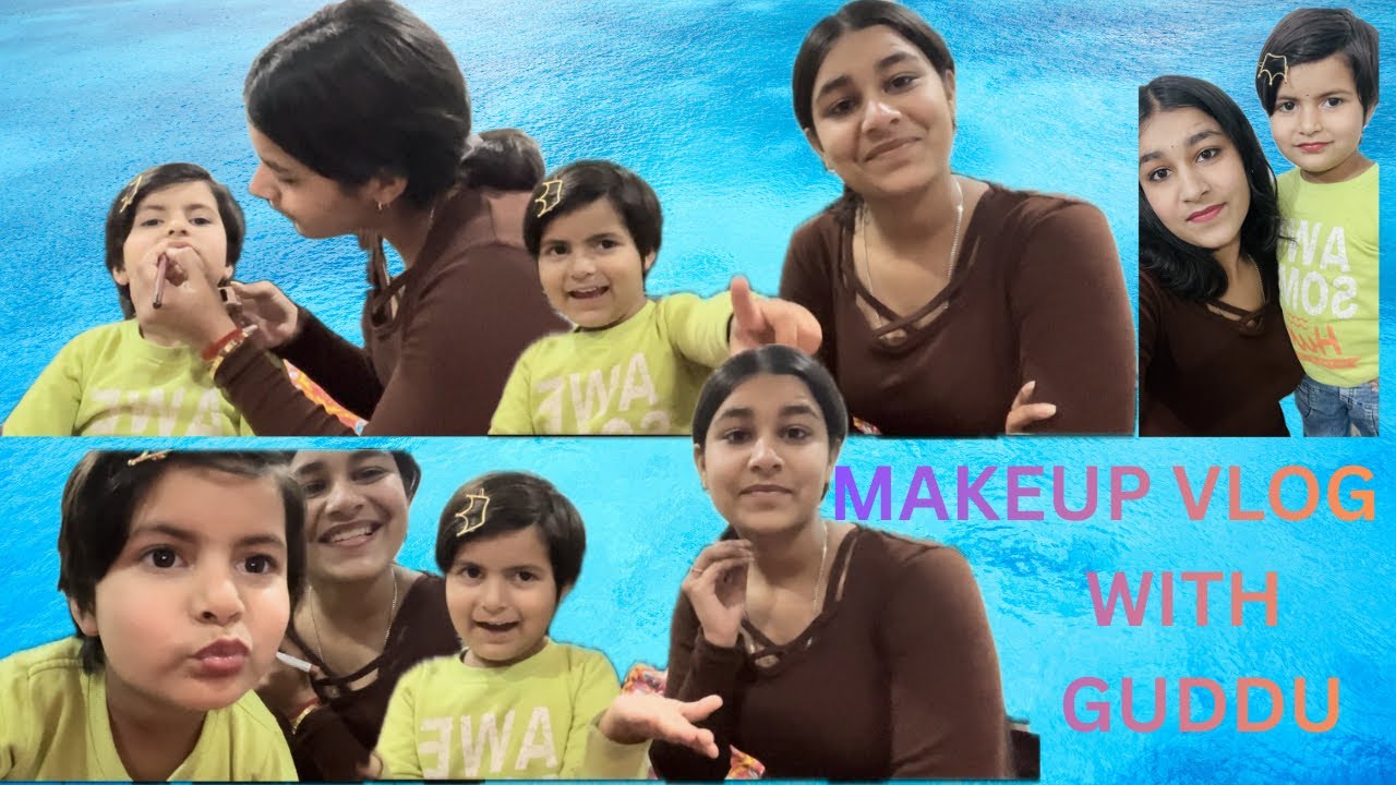 makeup vlog with cutiee gudduu🥹❤️#makeup #makup #tymobeauty #tympass #cute #cutebaby #guddu 
