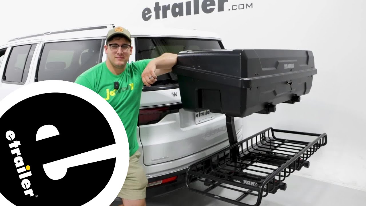 etrailer | Yakima EXO System Cargo Carrier and Enclosed Cargo Carrier Review - 2023 Jeep Wagoneer L