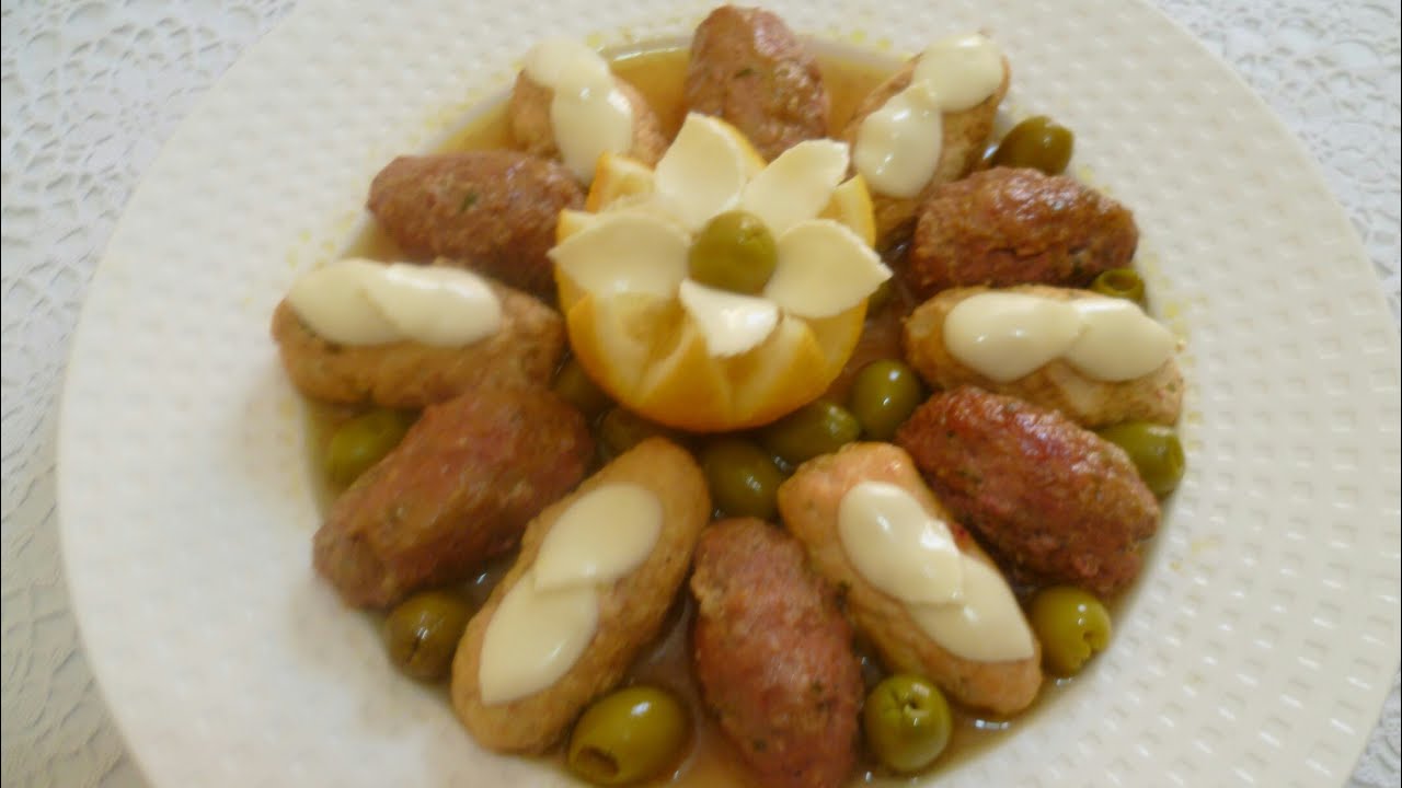 جديد الأطباق الرمضانية كفتة أو طاجين زيتون في الفرن طريقة رائعة تستحق التجربة