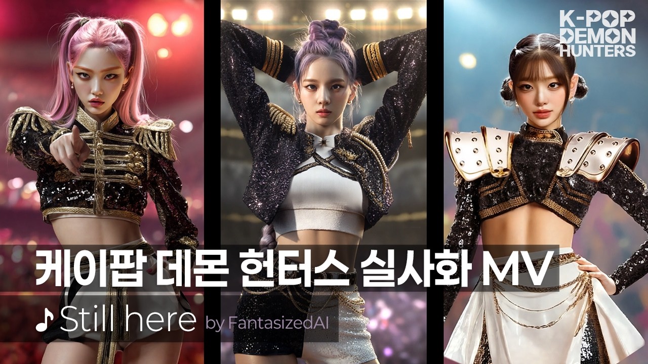 케이팝 데몬 헌터스 MV (AI 실사화)