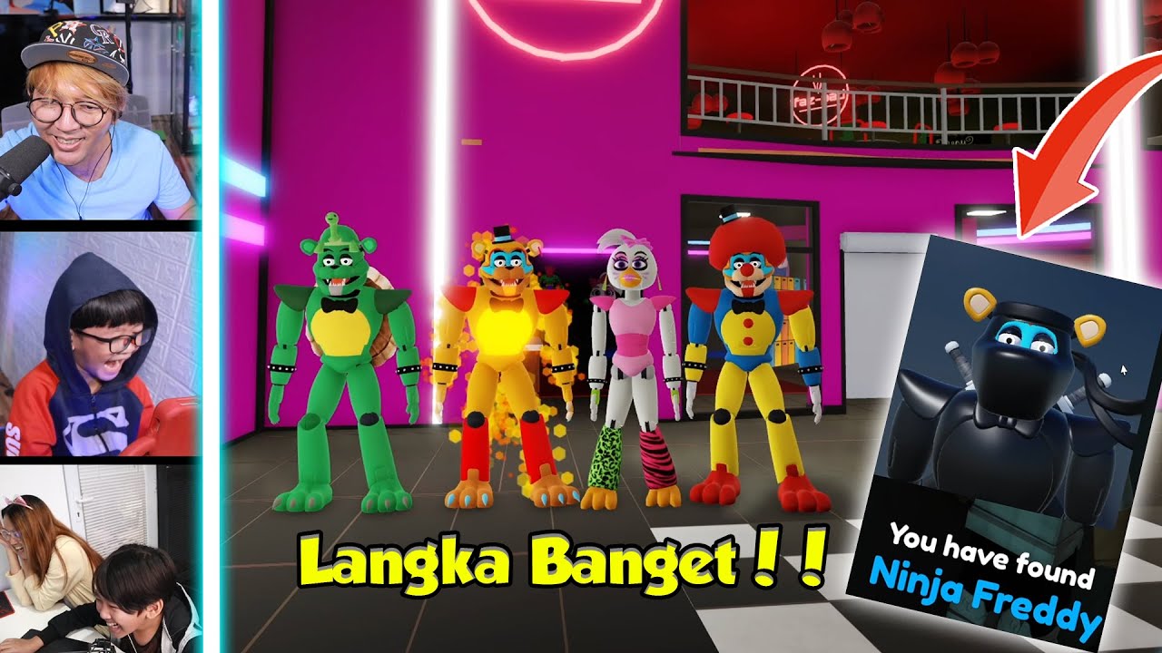BANG CUPU MENEMUKAN KARAKTER NINJA FREDDY FNAF YANG NYAMAR JADI CCTV DI ROBLOX 😱😱