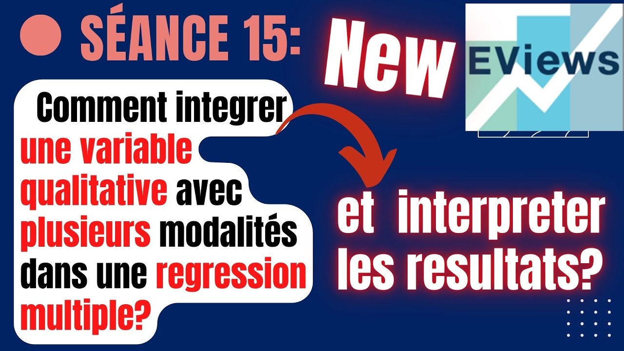 Séance 15 : Insertion d'une variable qualitative  à plusieurs modalités dans une régression multiple