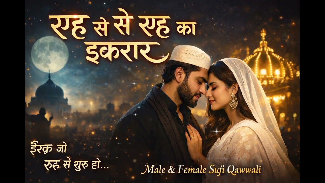 रूह से रूह का इकरार ❤️ | Male & Female Sufi Qawwali 2026 | Heart Touching New Sufi Song | 