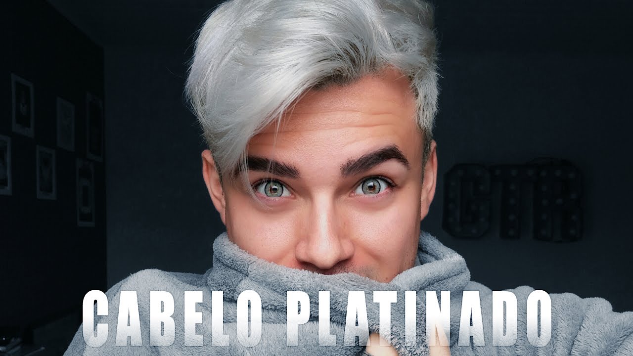 CABELO MASCULINO PLATINADO - DO PRETO AO CINZA COMO FAZER  | gutierreoficial