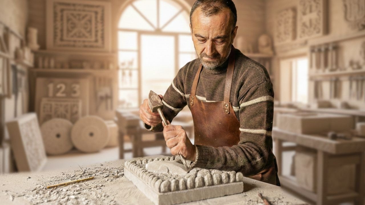 Un día de trabajo en mi taller, realizando varios encargos en Cantería