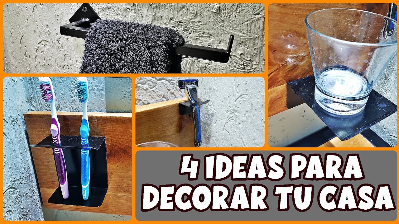 IDEAS PARA DECORAR TU CASA 🏠 4 ACCESORIOS PARA LAVAMANOS