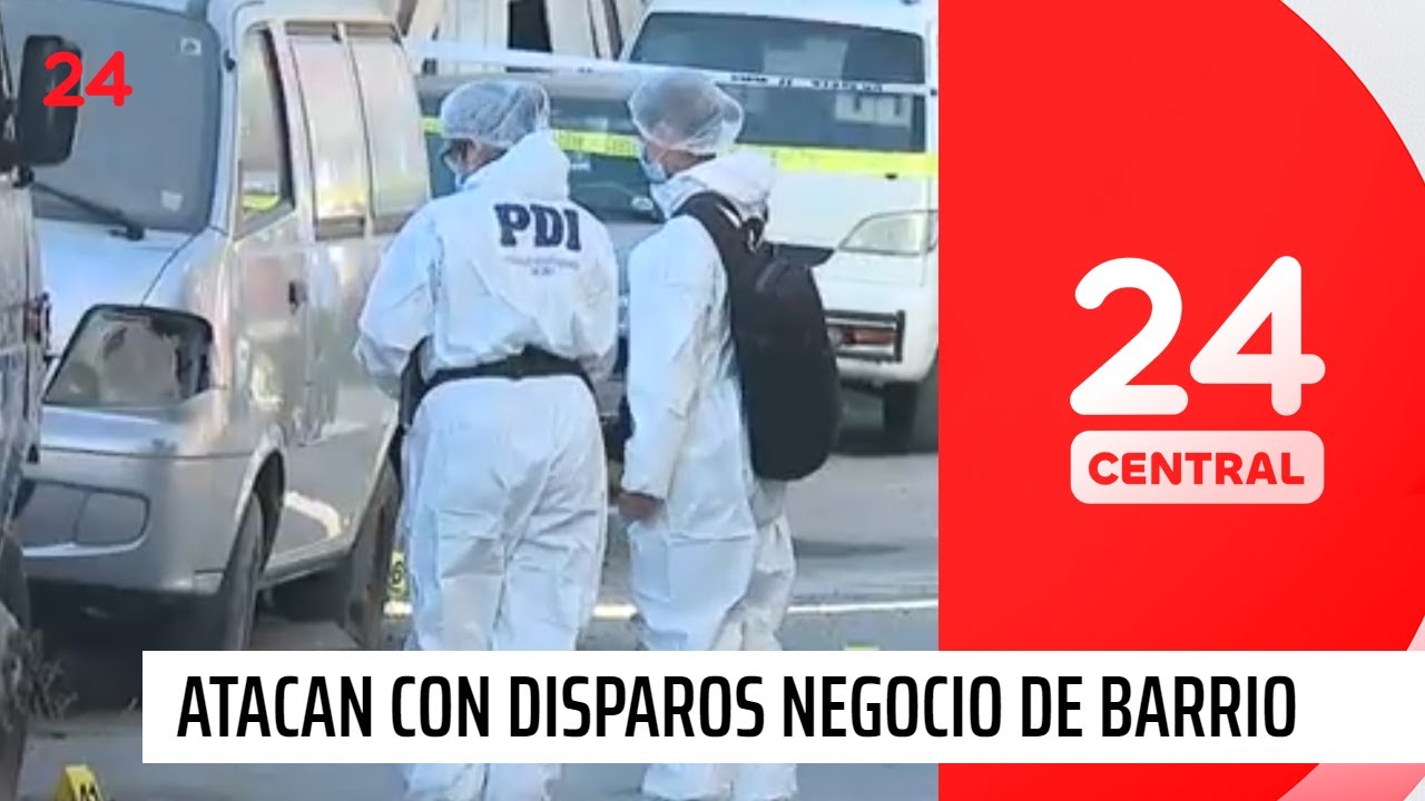 Atacan con  ráfaga de disparos a negocio de barrio  | 24 Horas TVN Chile